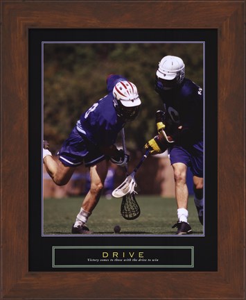 Framed Drive - Lacrosse Print