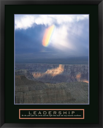 Framed Leadership - Passing Storm Print