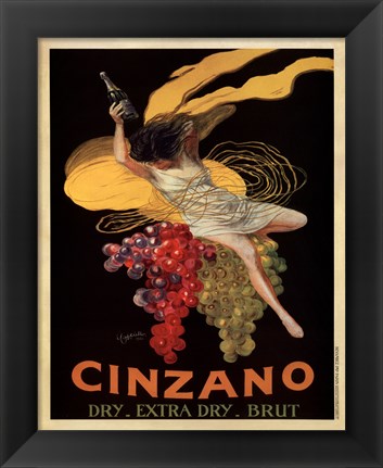 Framed Cinzano, 1920 Print