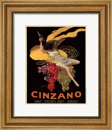 Framed Cinzano, 1920 Print