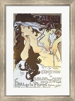 Framed Salon Des Cents Print