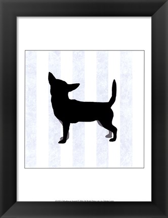 Framed Chihuahua In Neutral Print