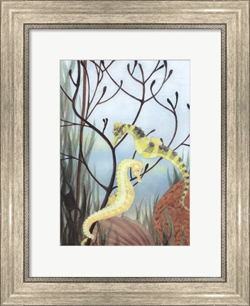 Framed Seahorse Serenade II Print