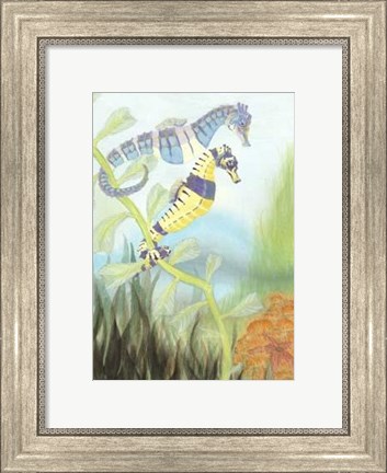 Framed Seahorse Serenade III Print