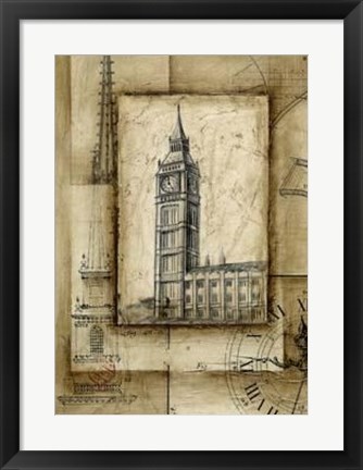 Framed Passport To Big Ben Print