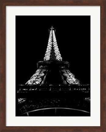 Framed Tour Eiffel La Nuit Print