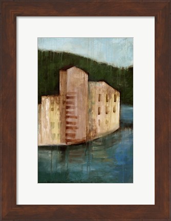 Framed Coastal Villa I Print