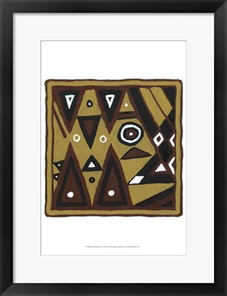 Framed Tribal Rhythms II Print