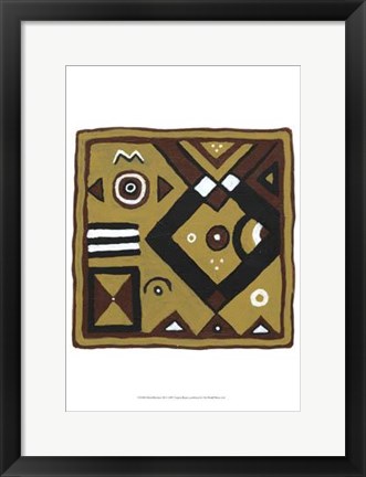 Framed Tribal Rhythms III Print