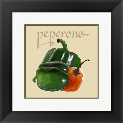 Framed Italian Vegetable IV Print