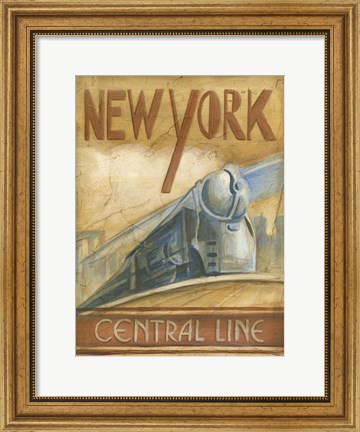 Framed New York Central Line Print
