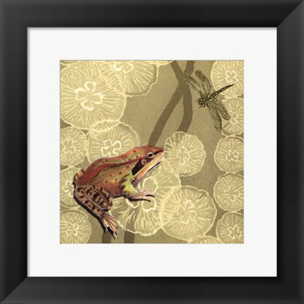 Framed Frog Fable I Print