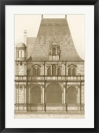 Framed French Architecture II Print