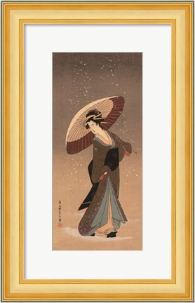 Framed Women Of Japan V Print