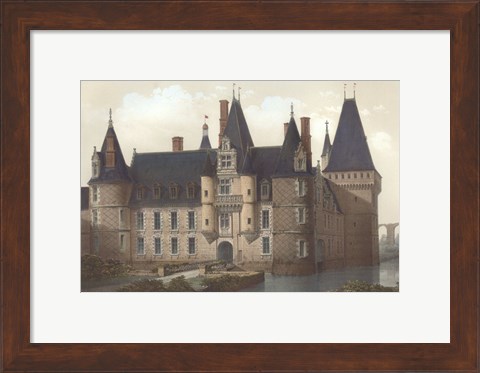 Framed Petite French Chateaux II Print