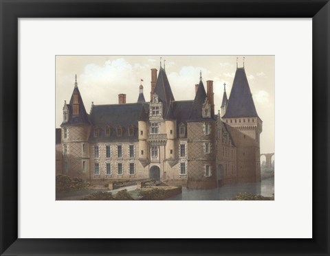 Framed Petite French Chateaux II Print