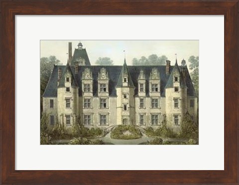 Framed Petite French Chateaux III Print