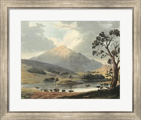 Framed Picturesque English Lake II Print