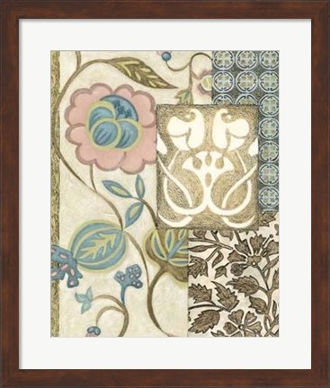 Framed Nouveau Tapestry I Print