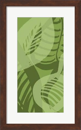 Framed Shades Of Green II Print