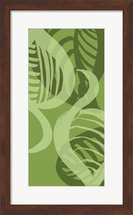 Framed Shades Of Green IV Print