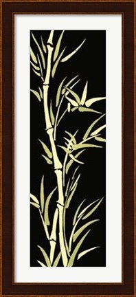 Framed Asian Bamboo Panel II Print