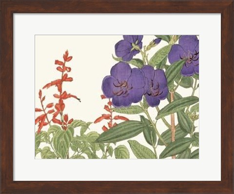 Framed Japanese Flower Garden VI Print