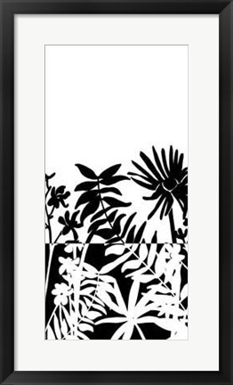 Framed Tropical Silhouette II Print