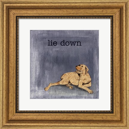 Framed Lie Down Print