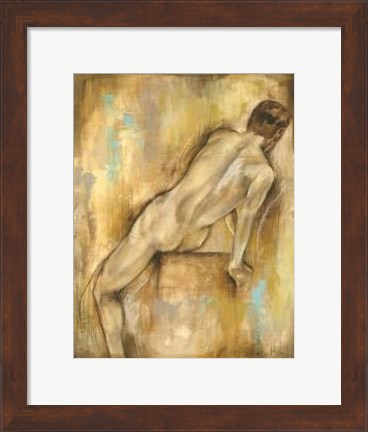Framed Nude Gesture I Print