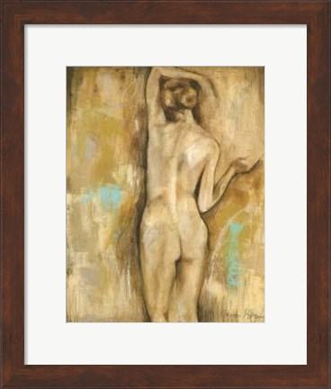 Framed Nude Gesture II Print