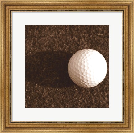 Framed Sepia Golf Ball Study IV Print