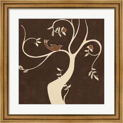 Framed Willow Fresco I Print