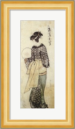 Framed Back View of Ohisa Print