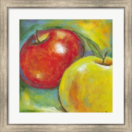 Framed Abstract Fruits IV Print