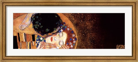 Gustav Klimt	The Kiss, c.1908 (detail, dark)
