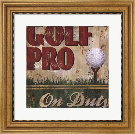 Framed Golf Pro Print