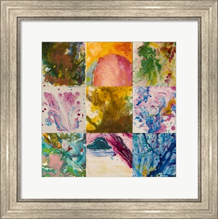 Framed Abstract 6 Panel Print