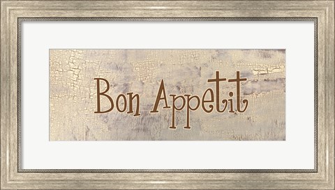 Framed Bon Appetit Print