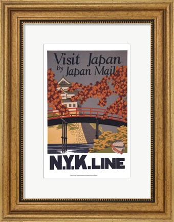 Framed Visit Japan Print