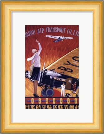 Framed Japan Air Transport Print