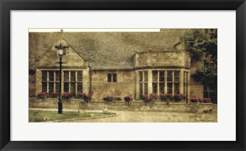 Framed English Cottage II Print