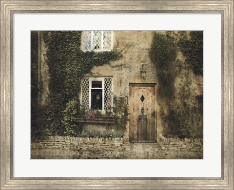 Framed English Cottage III Print