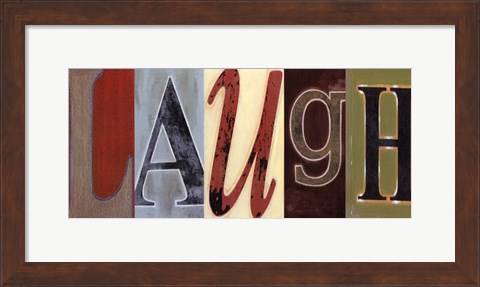 Framed Laugh Panel Print