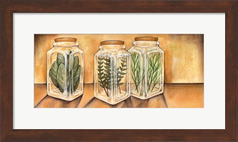 Framed Spice Jars I Print