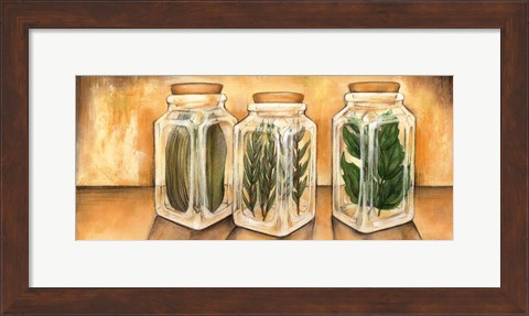 Framed Spice Jars II Print