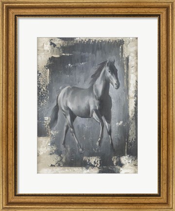 Framed Running Stallion I Print