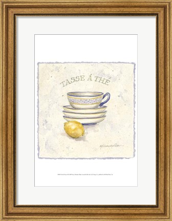 Framed French Pottery III Print