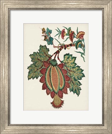 Framed Small Jacobean Floral II Print