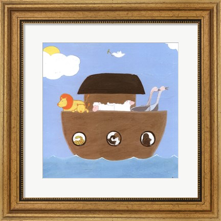 Framed Noah&#39;s Ark II Print
